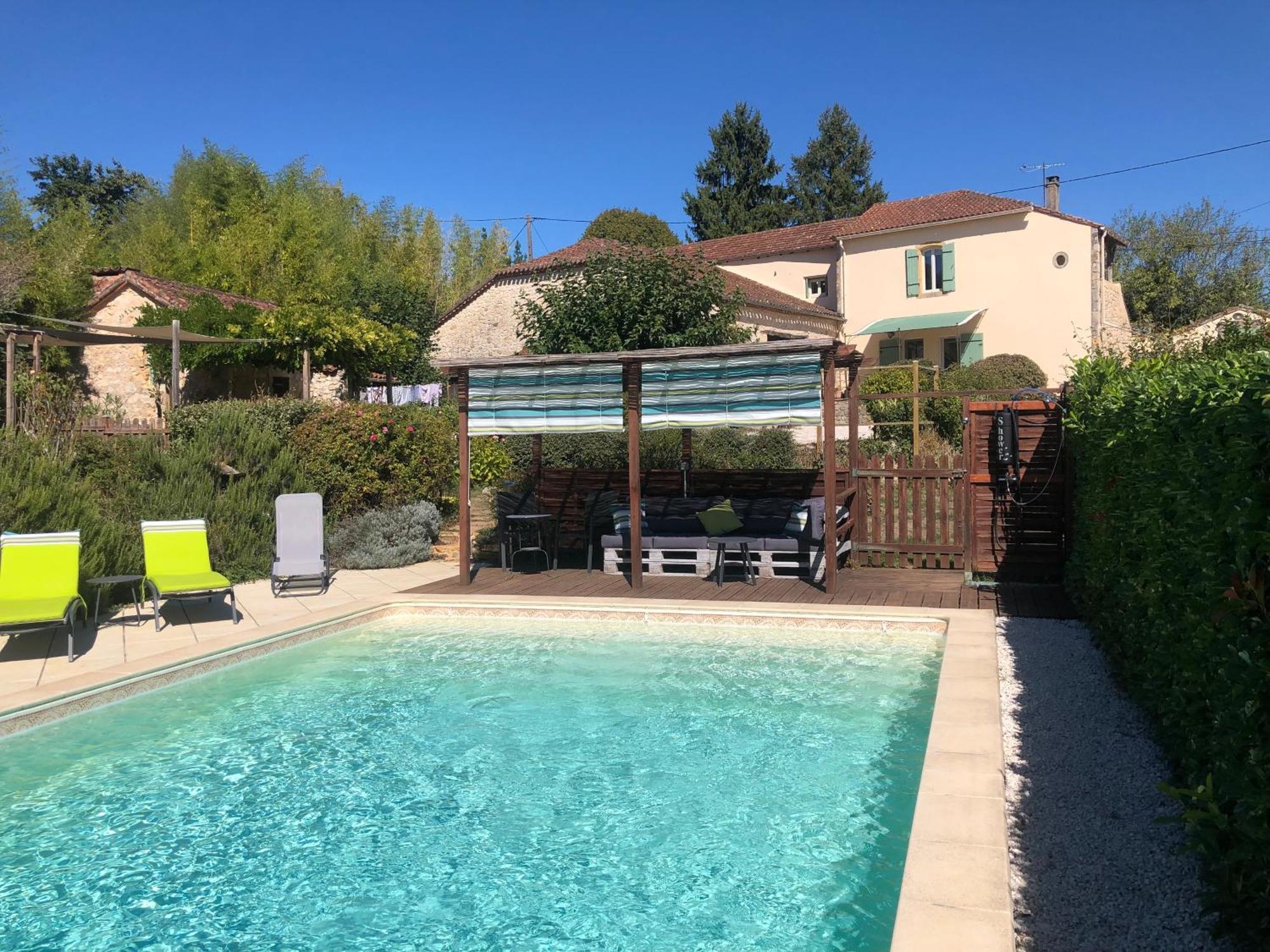 Gite La Terrasse - Private Pool Soturac Extérieur photo